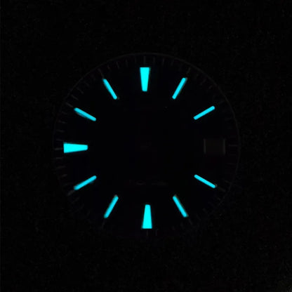 28.5mm Blue Starry Sky Dial Blue Lume for NH35 Movement Blue Sand Stone