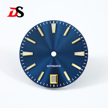 GS 28.5mm Sunburst Dial 6 O'clock Blue Lume NH35 Movement No Lume