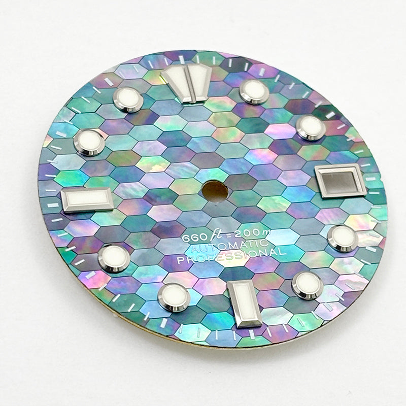 White Mother-of-pearl Dial BGW9 C3 Luminous White Blue MOD NH35 28.5mm