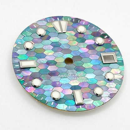 White Mother-of-pearl Dial BGW9 C3 Luminous White Blue MOD NH35 28.5mm