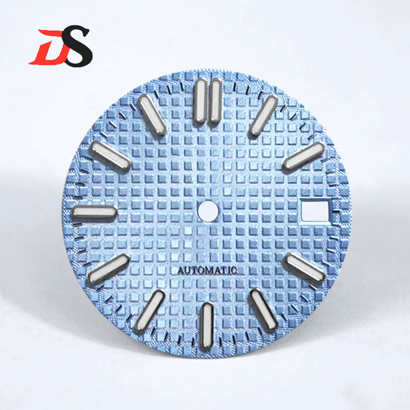 Waffle Dial BGW9blue luminous 28.5MM NH35NH36 S Mod