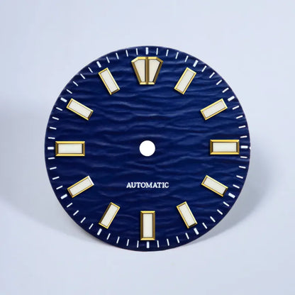 Gradient Wave Dial 28.5mm Blue Lume for NH35/NH38 Movement No Date