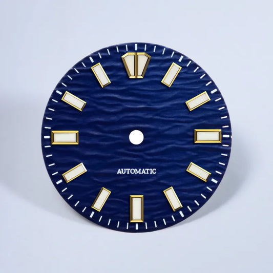 Gradient Wave Dial 28.5mm Blue Lume for NH35/NH38 Movement No Date
