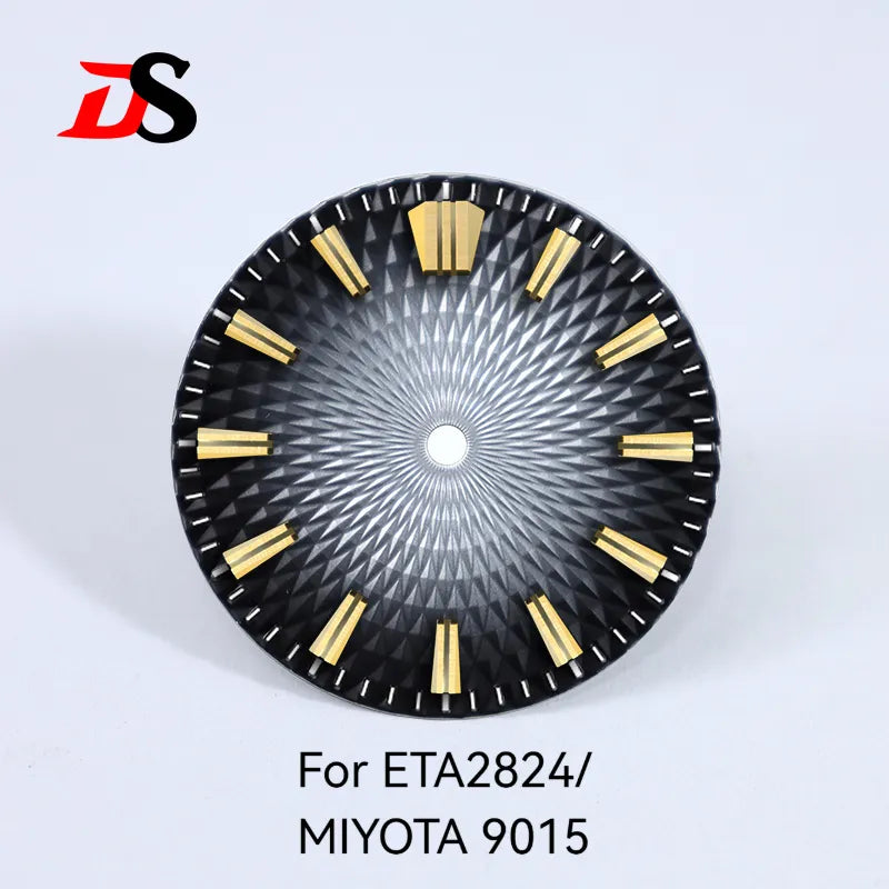Pineapple Face Dial GS Diamond Pattern 28.5mm Dial No Lume Suitable for NH35 NH38 ETA2824/MIYOTA 9015 Movement No Date