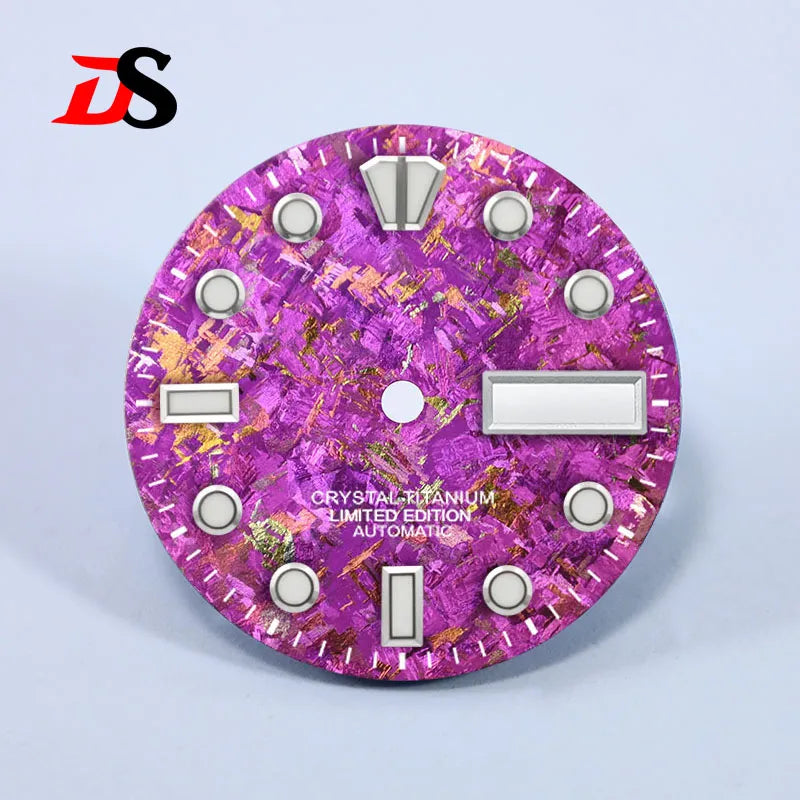 28.5mm Dial BGW9 C3 Lume Ice Crystal Titanium for NH35 NH36 Movement