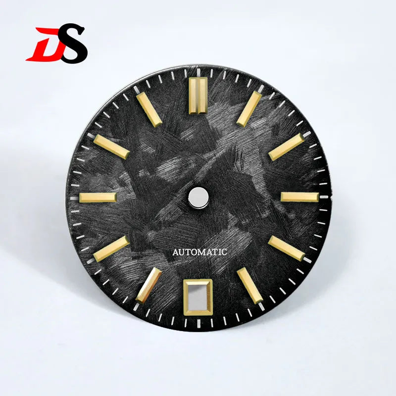 New 28.5mm 6 O'clock Date Dial No Lume Sakura Purple Pink for NH35 Movement SKX007