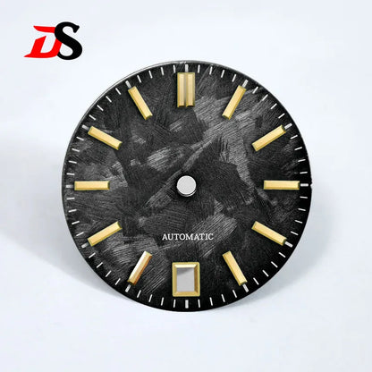 New 28.5mm 6 O'clock Date Dial No Lume Sakura Purple Pink for NH35 Movement SKX007