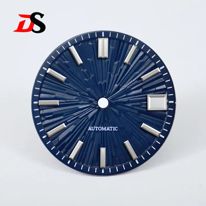 Gradient 28.5mm Wood Grain Dial No Lume for NH35/NH38 Movement 3 O'clock Date/no Date