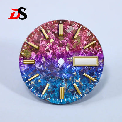 Ice Crystal Titanium Dial 28.5mm DAY DATE No Lume NH35 NH36 Movement