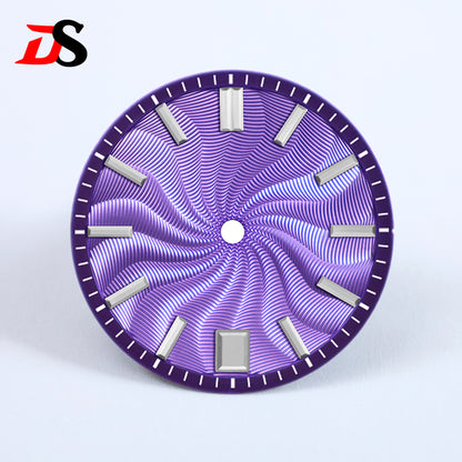 Guilloche Dial No Lume Sterile 28.5mm NH35NH34 Movement 3 O'clock /6O'clock /no Date