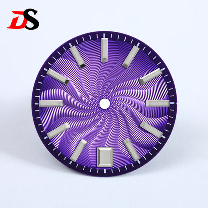 Guilloche Dial Smoked Series 28.5mm NH35 Mod Sterile NH34 NH38 No Date 3 O'clock/6 O'clock