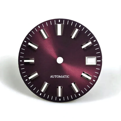 28.5mm Dial Sunburst Blue Lume Modified Watch NH35 Movement