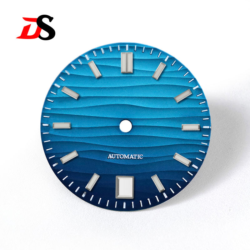 DS 6 O'clock Date Wave Dial BGW9/Blue Feather NH3528.5mm NH34