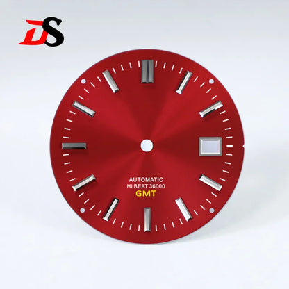 32.5mm HI-BEAT 36000 GMT Sunburst Dial for 40mm 44GS Case NH34 Movement