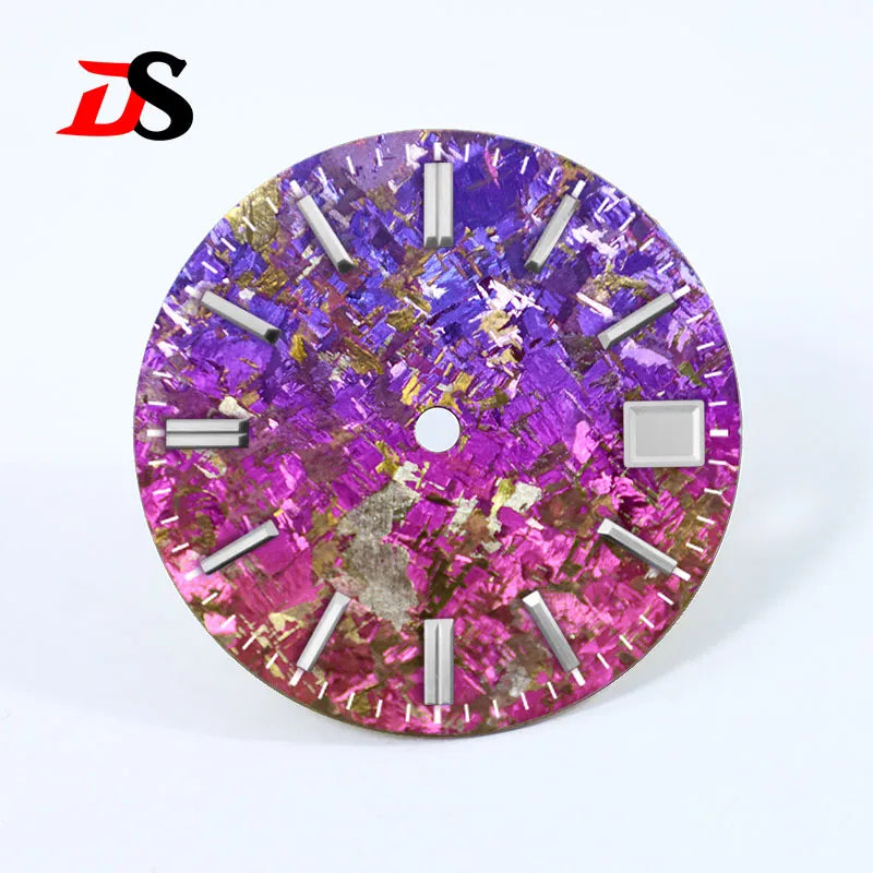 Gradient Blue Purple Dial Crystal Titanium Texture 28.5mm NO Lume NH35 Movement