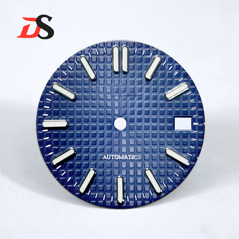 Waffle Dial BGW9blue luminous 28.5MM NH35NH36 S Mod