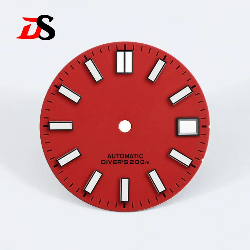 28.5mm Sunburst Dial Matte Blue Lume DIVERS 200m for NH35/NH36 Movement