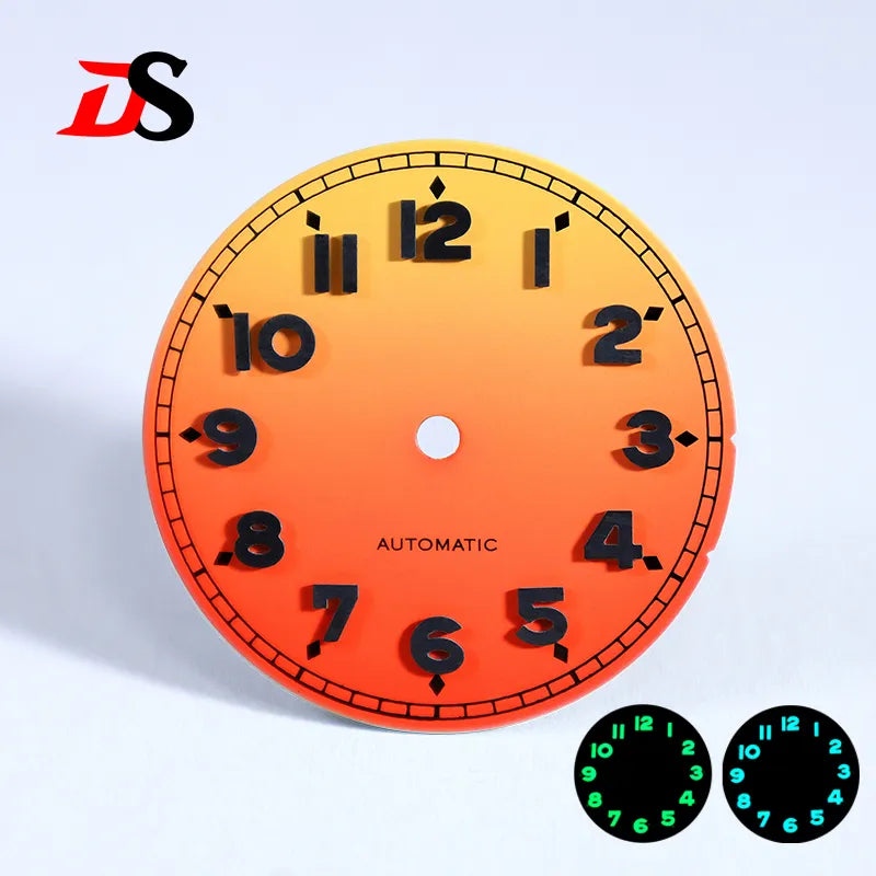 28.5mm Forerunner Dial Black Lume for NH35 NH38 ETA2824 Miyota9015