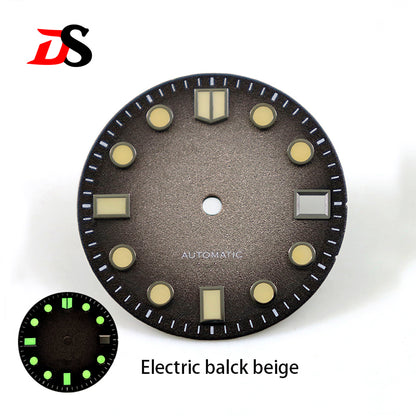 Spark Texture Vintage beige green Lume MM 28.5mm NH35 Dial