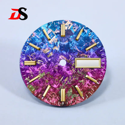 Ice Crystal Titanium Dial 28.5mm DAY DATE No Lume NH35 NH36 Movement