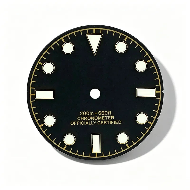 28.5mm Matte Dial Retro Tudo BGW9 C3 Lume for NH35 Movement