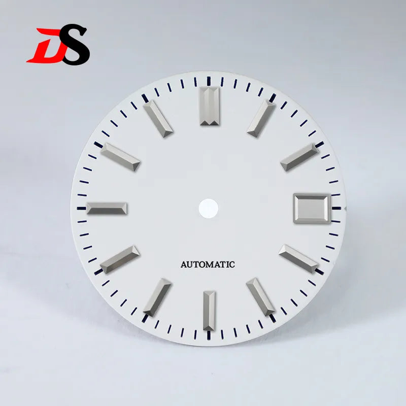 Envelope Index 28.5mm Sunburst Matte Black Dial No Lume for NH35 Movement