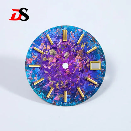 28.5mm Gradient Ice Crystal Titanium Dial NO Lume NH35 Movement