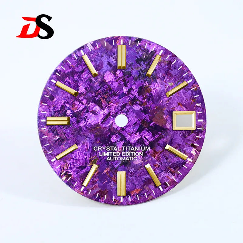 Ice Crystal Titanium Dial 28.5mm Dial No Lume NH35 Movement