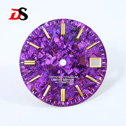 Ice Crystal Titanium Dial 28.5mm Dial No Lume NH35 Movement