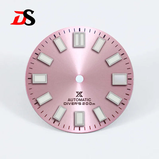 62mas 28.5mm Sunburst X Dial Blue Lume for NH35 Movement Watch Accessories