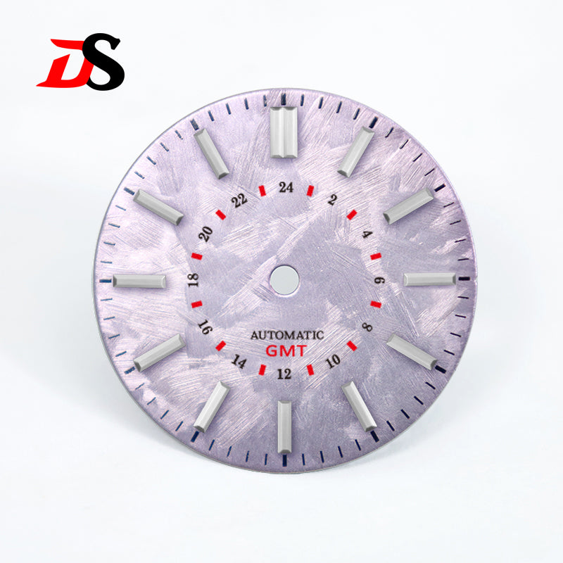 28.5mm Sakura Blue GMT Dial No Lume NH34GMT Movement No Date