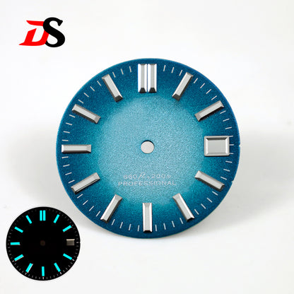 Spark Texture Blue Lume Date 28.5mm NH35 Dial Automatic