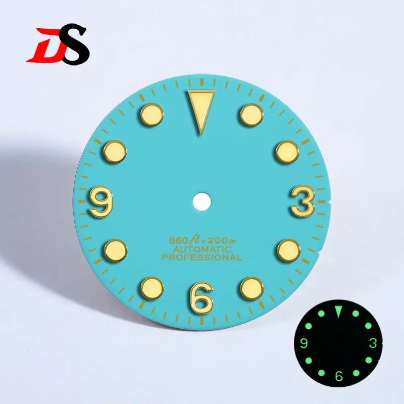 369 Matte Dial Black Tudor-style NH38 Movement Green Lume