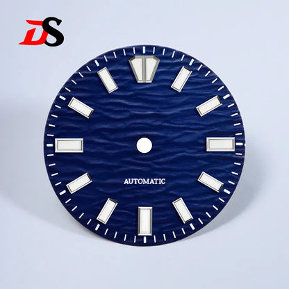 Gradient Wave Dial 28.5mm Blue Lume for NH35/NH38 Movement No Date