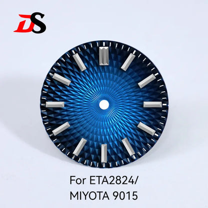 28.5mm Dial Pineapple Face Dial Suitable for NH35 NH38 ETA2824/MIYOTA 9015 Movement No Date No Lume