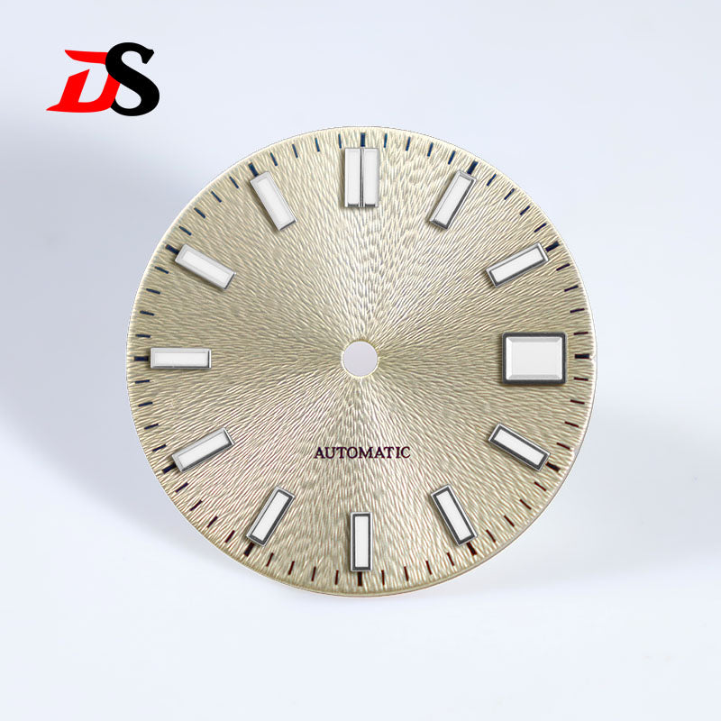 28.5mm Invisible Texture Blue Lume NH35 Movement Multiple Colors Sunburst