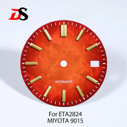 28.5MM Sakura Dial No Lume for ETA2824/MIYOTA 9015 Movement No Date