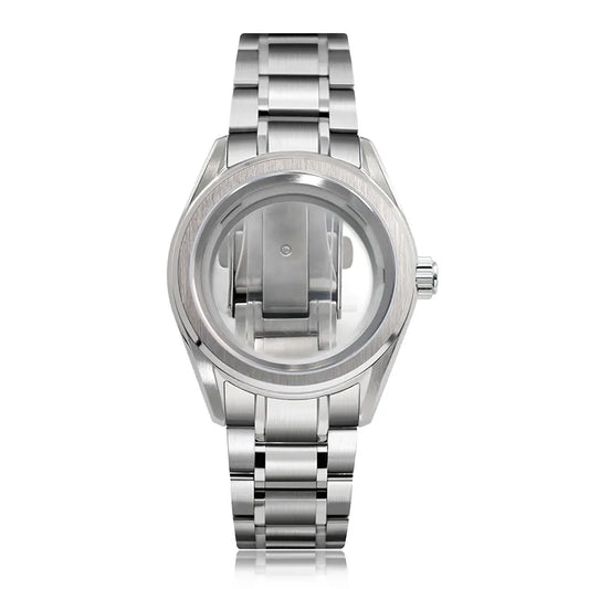 38mm Watch Case Stainless Steel Classic for MIYOTA 9015 Movement 28.5mm Dial