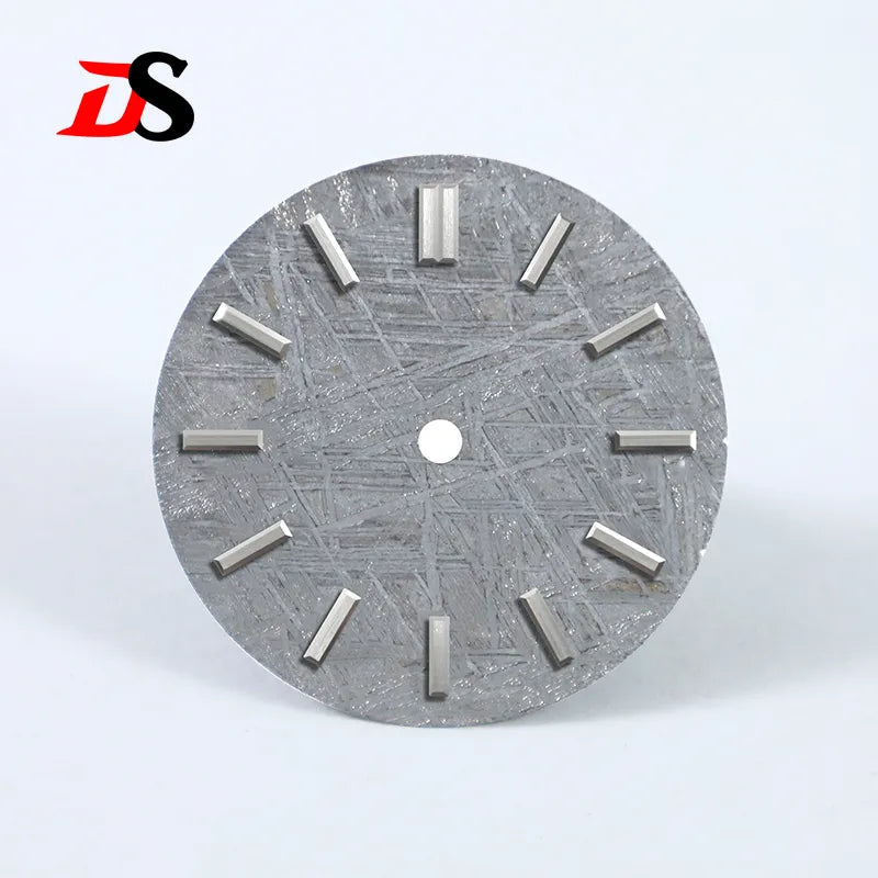 28.5mm Natural Grey Meteorite Dial No Lume NH35NH36 Movement No Tick Mark