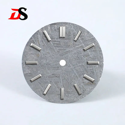 28.5mm Natural Grey Meteorite Dial No Lume NH35NH36 Movement No Tick Mark