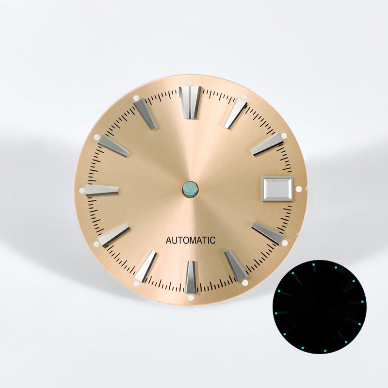 Sunburst Date Dial Green Lume Nh34