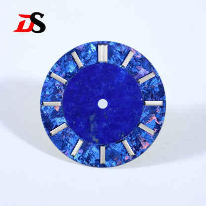 No tick mark 28.5mm Dial Tiger's Eye Stone Ice Crystal Stone Dial Creative Stitching High-quality NH38 Movement No Date