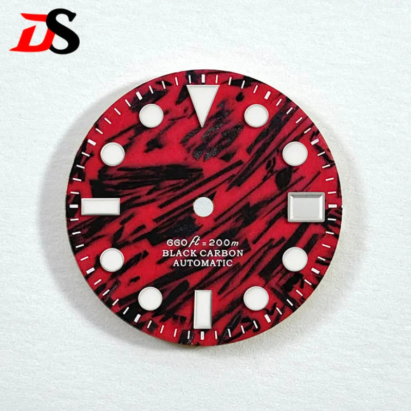 Red Carbon Fiber Dial Blue Lume NH35 28.5mm