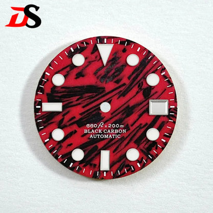 Red Carbon Fiber Dial Blue Lume NH35 28.5mm