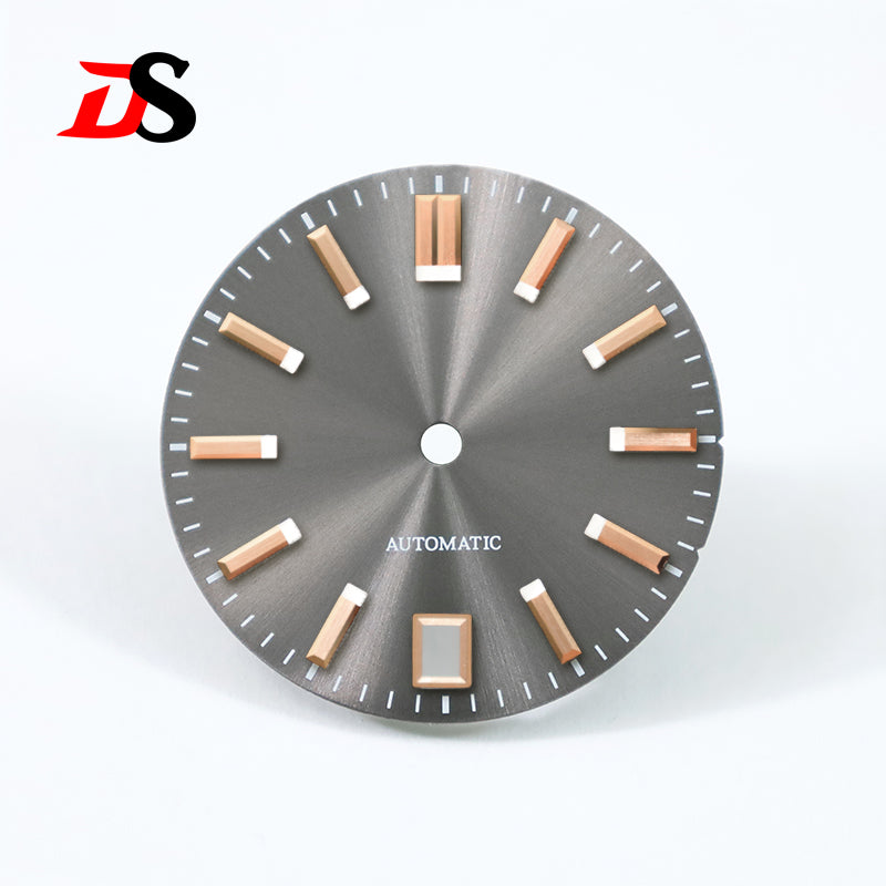 Sunburst Dial 6 O 'clock Date NH35 28.5mm No Lume/blue Lume