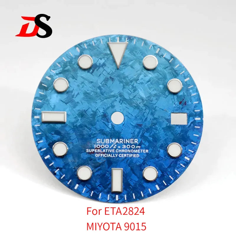 28.5mm Dial SUB Crystal Titanium Texture BGW9 C3 Lume ETA2824/ MIYOTA 9015 Movement