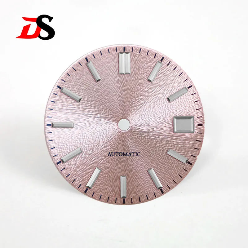 28.5mm Invisible Texture Sunburst No Lume NH35 Movement Multiple Colors
