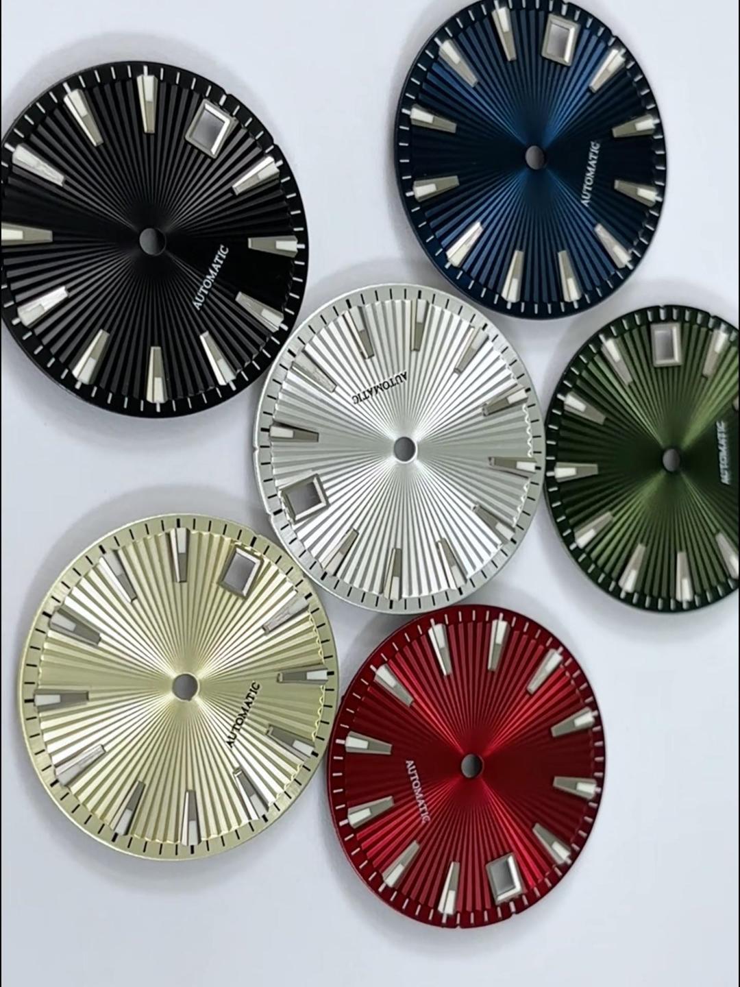 Cocktail Dial Fan Folding Shape 28.5mm Dial BGW9 C3 Lume NH35 Movement