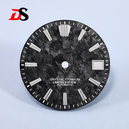 28.5mm Dial Ice Crystal Titanium Dial GS MOD No Lume NH35 Movement