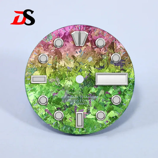 28.5mm Dial BGW9 C3 Lume Ice Crystal Titanium for NH35 NH36 Movement